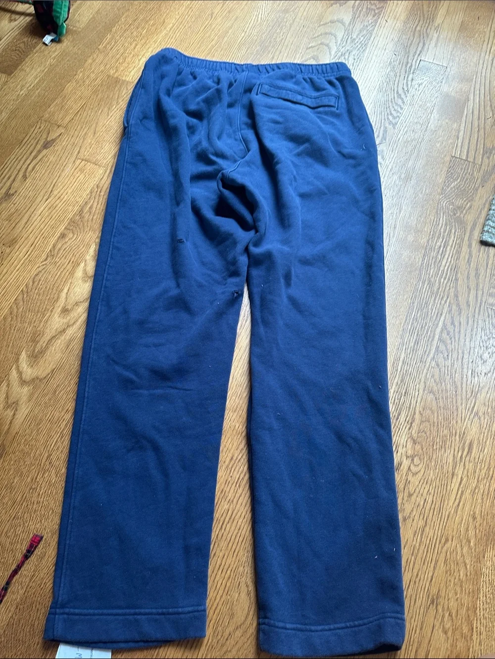 Nike Kids Dark Blue Fleece Joggers with White Logo